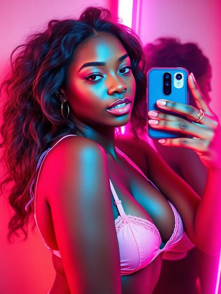Zuri, Pink neon and full-volume confidence