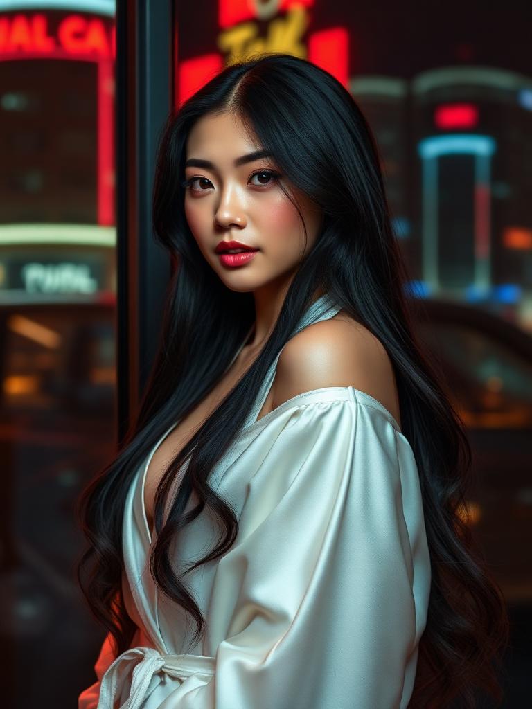 Kira, Silk robes, city lights, slow words